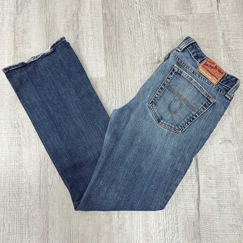 Vintage Lucky Brand Lola Bootcut Women’s 14/32 Dark Blue Jeans Cowgirl Western